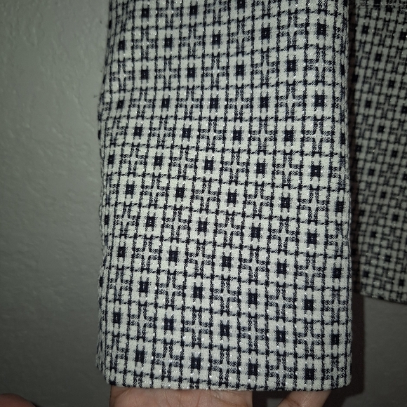 Emily White Black Business One Button Front Jacket Size 10 - Picture 5 of 13